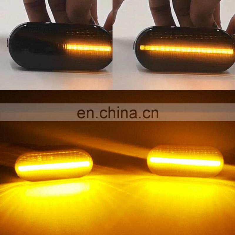 2Pcs Led Dynamic Side Marker Turn Signal Light Sequential Blinker Light For Volkswagen VW Bora Golf 3 4 Passat 3BG Polo SB6