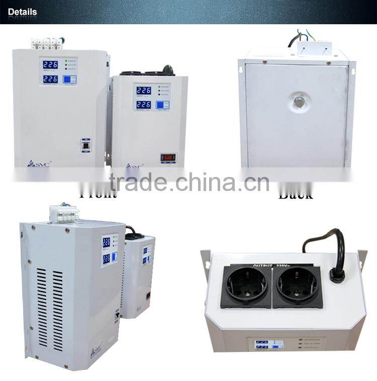 1KVA CPU LED Wide Input Full Protection Delay Function Wall Mount AVR Stabilizer