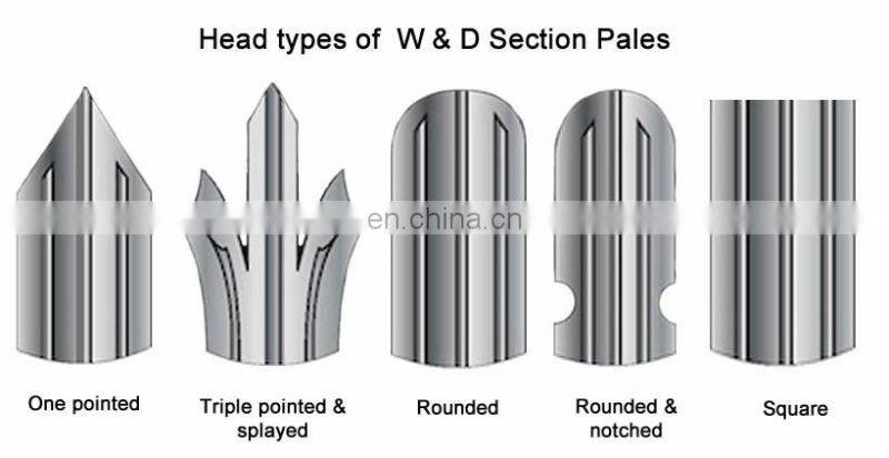 Euro Style Metal Palisade Fence / Wrought Iron Fence Panel Low Price