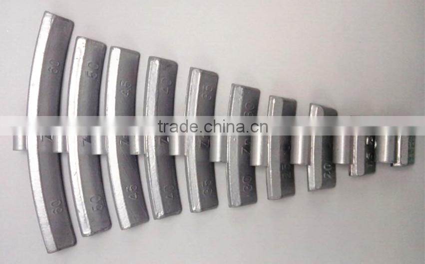 50g Zn zinc clip on wheel weight for alloy rims