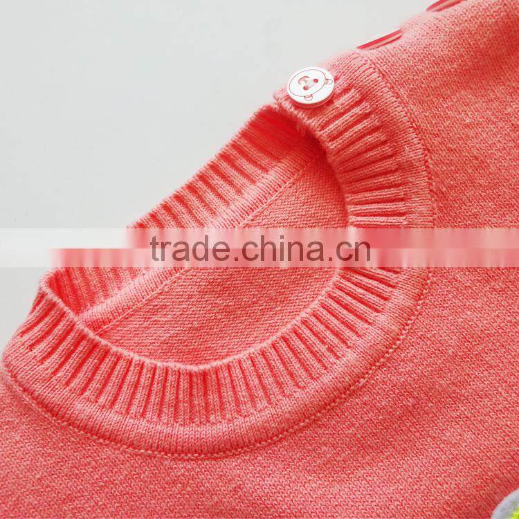 100% Cotton School Uniform knitted kids pullover sweater