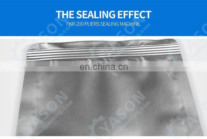 FKR200 Portable handheld Plastic Bag Sealer Aluminum Foil Bag Pliers Sealing Machine 200mm length