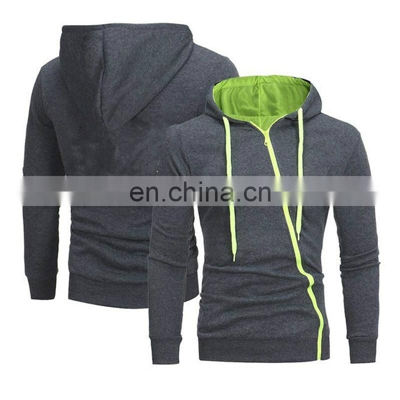 Clothing manufacturers wholesale hot seller men's casual sports hooded sweater zipper cardigan Large size men's hooded sweater