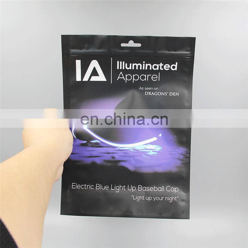 wholesale frosted plastic bag clothes zip lock self sealing bag clothing packaging frosted custom print zipper bag