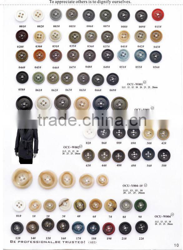 4holes Dark Brown Real Urea Suit Buttons