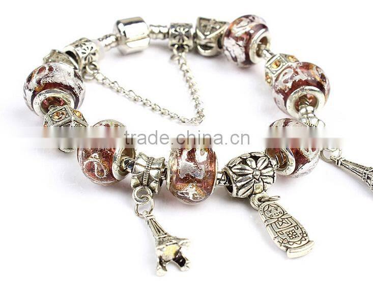 fashion wholesale european charm bead bracelet