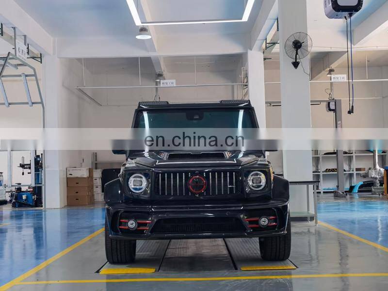 Runde Resin Carbon Fiber For Mercedes-Benz G-CLASS W463 W464 G500 G350 G63 Mansory Style Body Kit Front Bumper Rear Bumper Hood