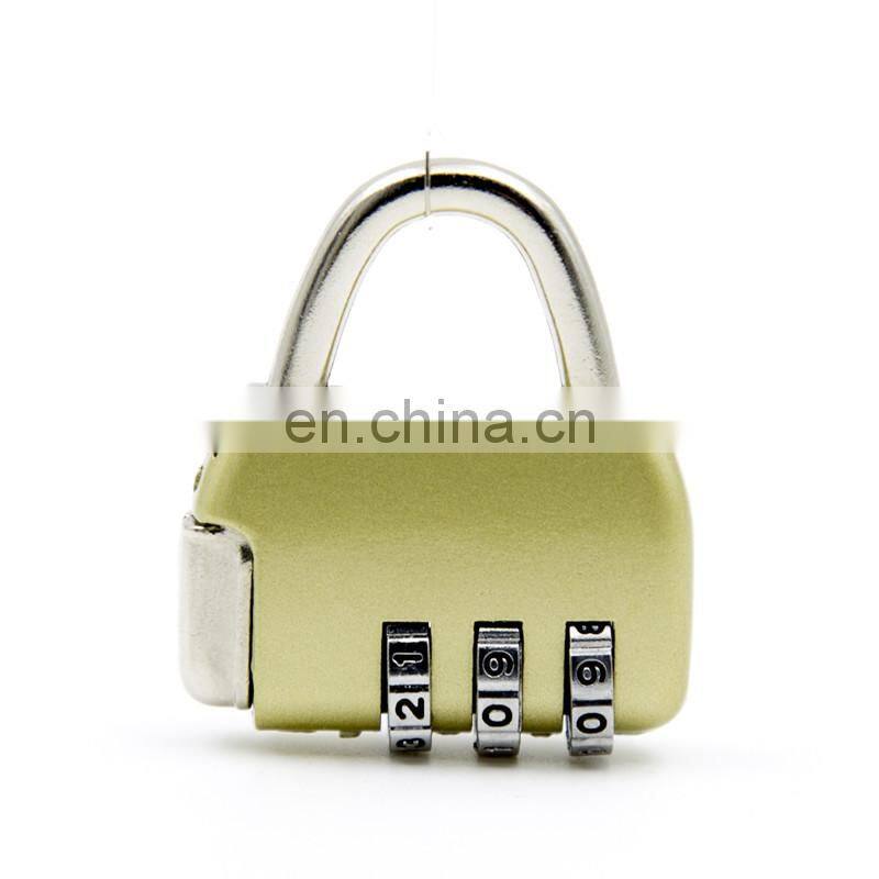 Small size 3 Digital Security luggage password locks Anti-Rust zinc alloy Combination code Lock