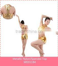 Sexy Modern Jazz Dance Costumes Metallic Sequin Stripe Shorts