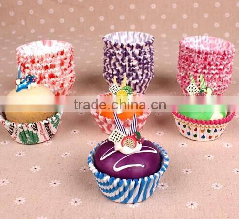 custom design Paper cake cup cupcake square paper baking cups