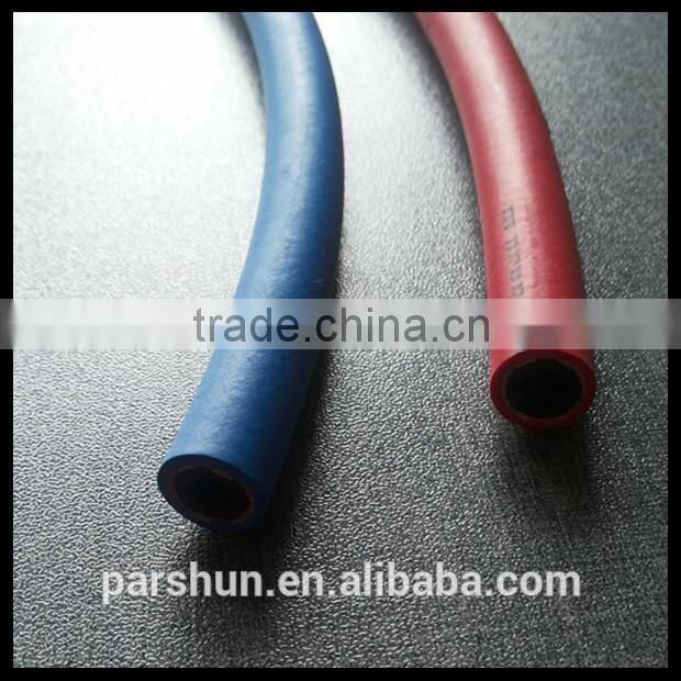 CE approved working pressure 500 psi fiber braid durable rubber R134a charging hose