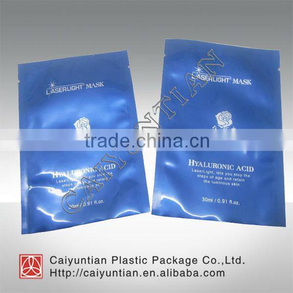 Beautiful plastic facial mask packing bag/beautiful plastic bags for facial mask