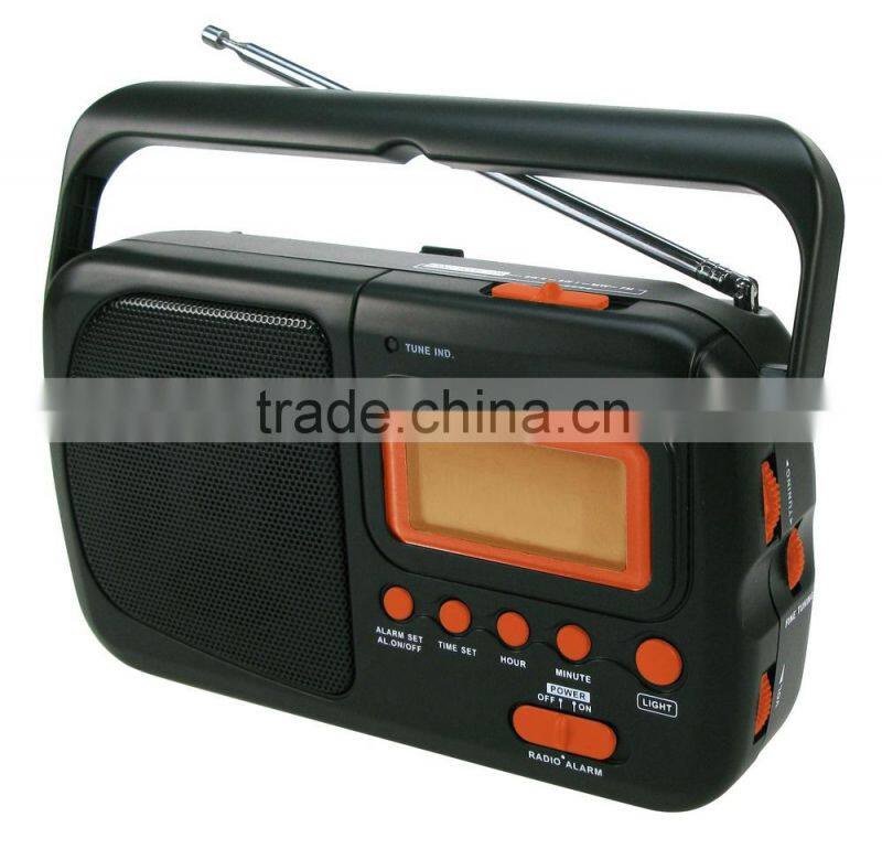 Best Design Multiband AM FM Digital Clock Portable Radio