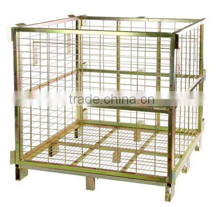 High quality Stackable collapsible wire mesh champagne container