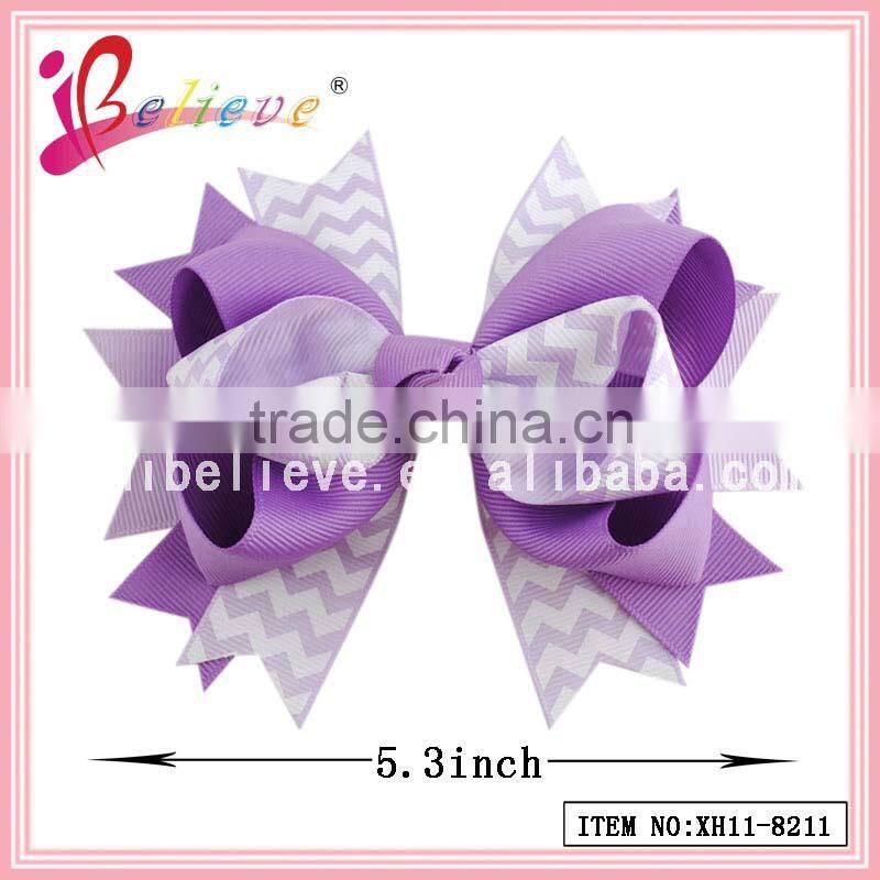 Kids hair accessories grosgrain handmade flat materials hair clips