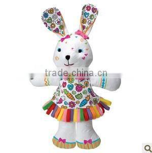 washable painting plush toy/plush painting toy/painting toy