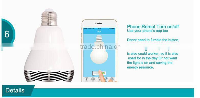 2015 new products led bulb bluetooth speaker controller support ios/android wholesale