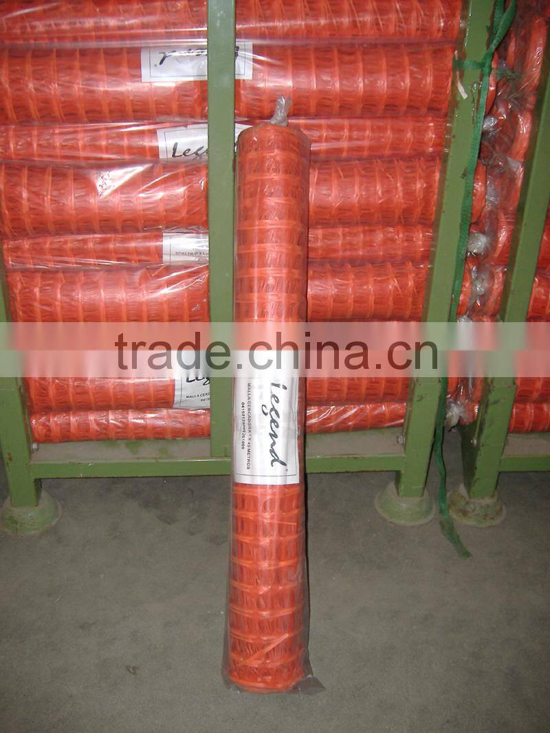 Plastic Orange Safety fence netting / barrier fencing mesh
