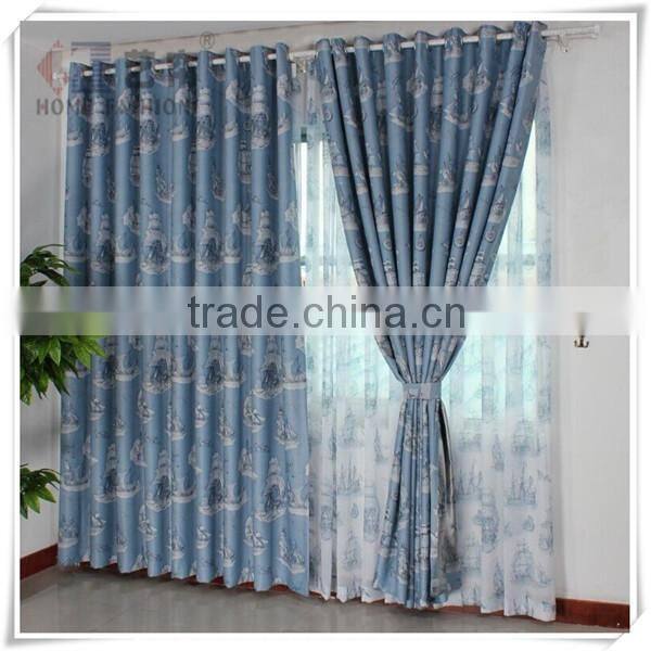 Yilian Luxury Curtain Fabric for Curtain Ready Made Austrian Curtains