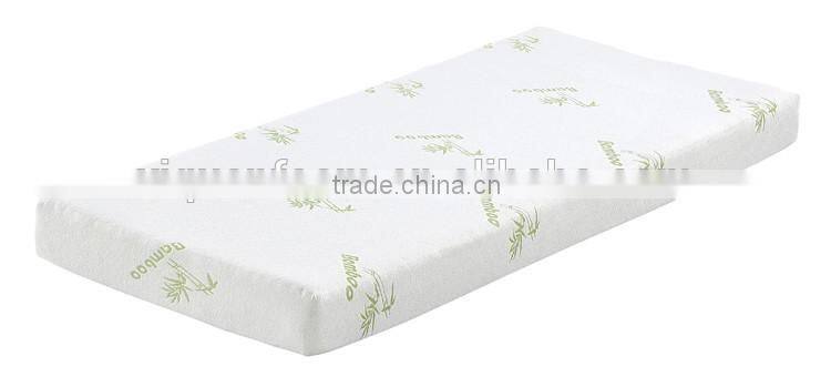 Healthy comfortable bamboo memory foam topper rolled in carry bag