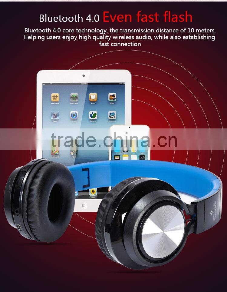 High quality wholesale stereo headphone bluetooth, stereo wireless blue tooth headset, gaming wireless stereo headphone with mic