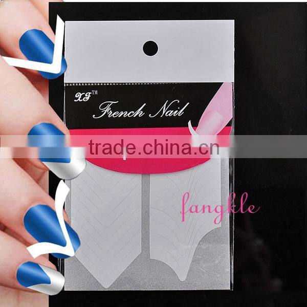 Various deisgns french tips sticker / nail art french sticker /tips guide nail sticker