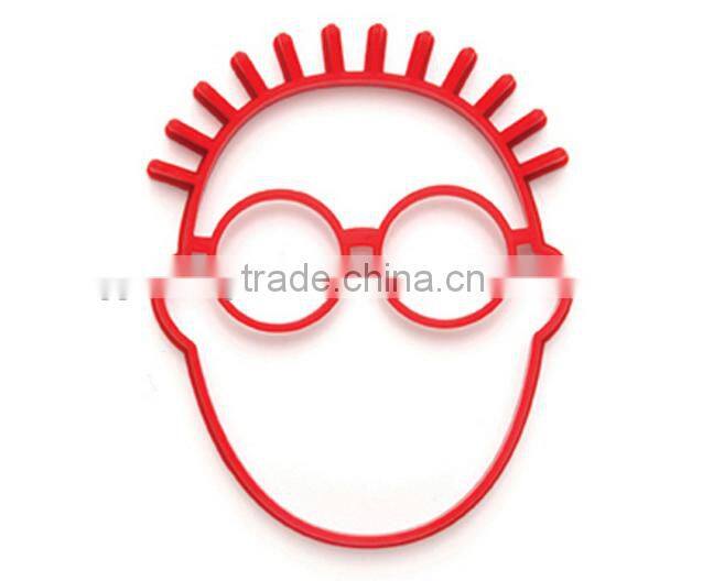 Hot sale food grade FDA and LFGB human shape silicone egg ring moulds kitchen products