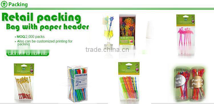 Cocktail drinking poker stirrer swizzle stirrer