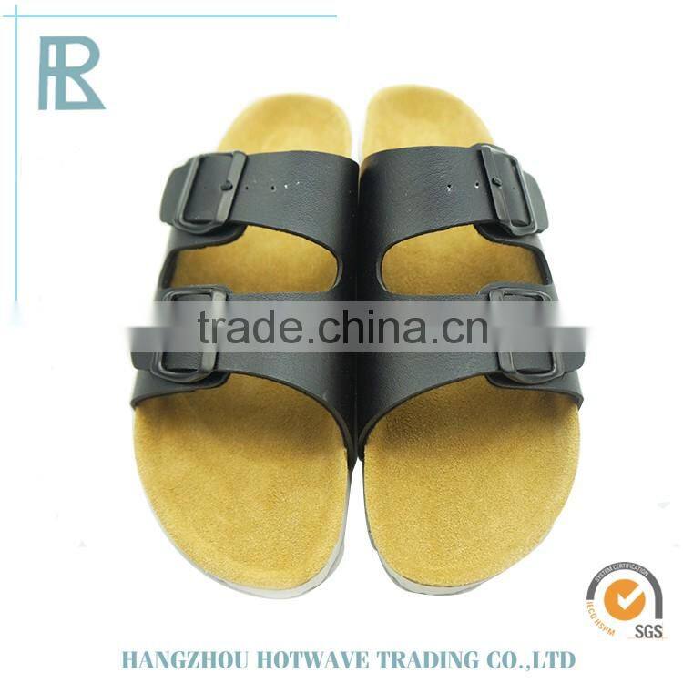 2016 cheap wholesale in China buckle strap thin cork sole sandals