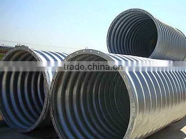 alibaba hot sell galvanized corrugated culvert pipe