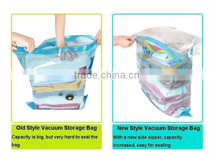 vacuum storage bag with side zipper