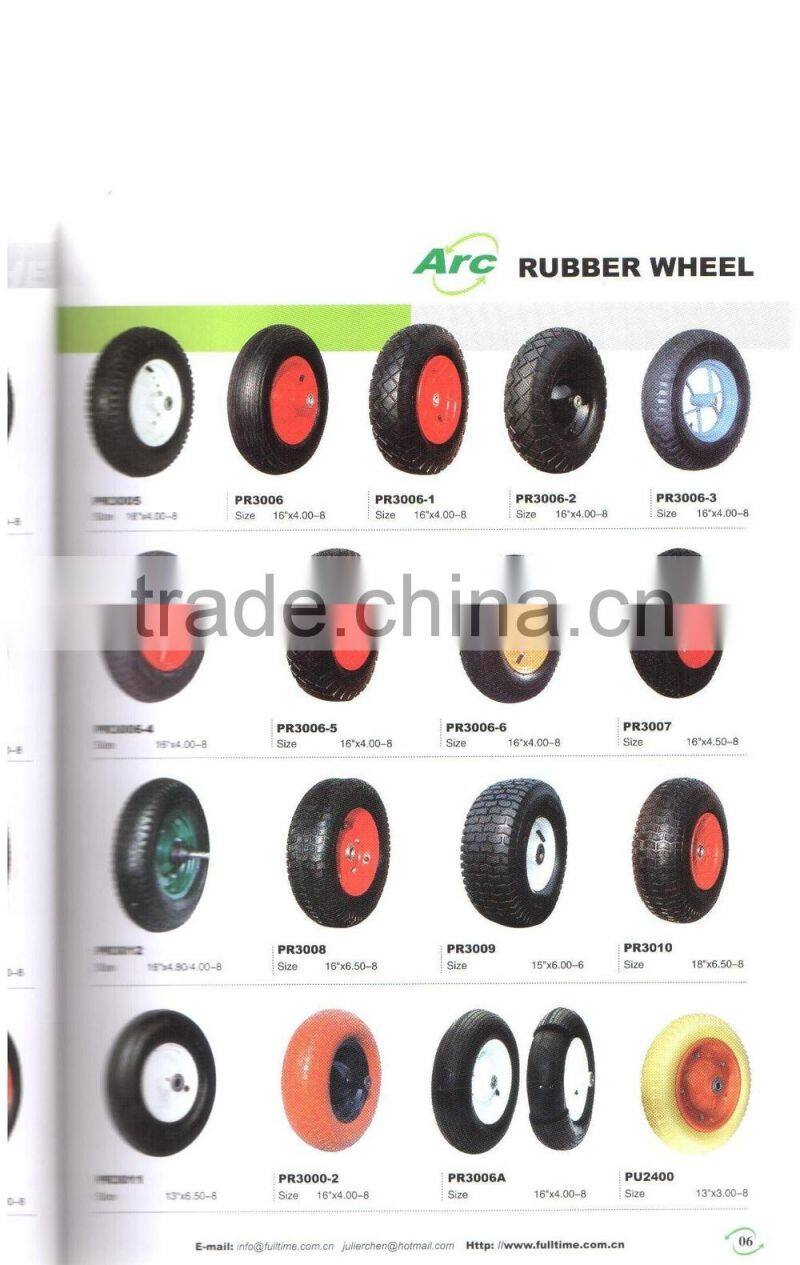 construction wheelbarrow rubber wheel tyre