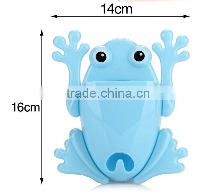 C63 Wholesale Frog storage barrel unique toothbrush holder SETS