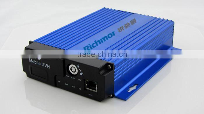 Richmor h.264 SD MDVR with 3G remote control and GPS tracking bus mobile DVR