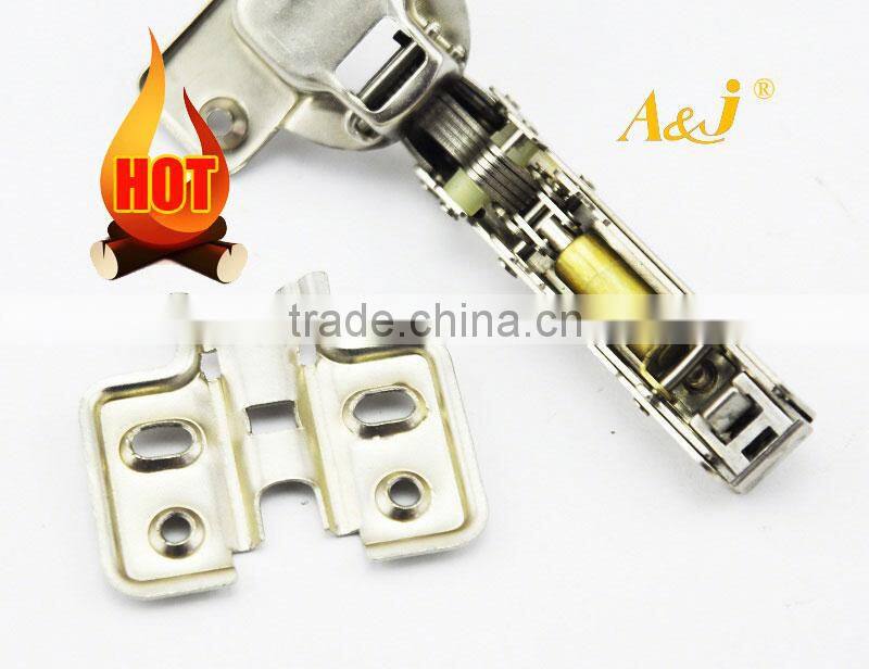 Furniture Hardware Soft Close Kitchen Cabinet Door Hinge Hydraulic Slow Shut Clip-On Plate