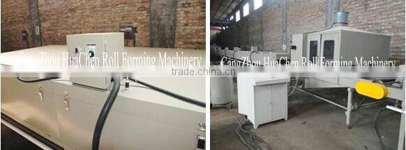 Color stone coated steel roof tile making machine