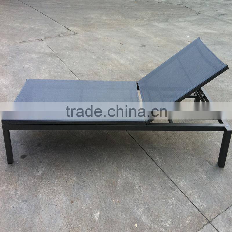 All Weather Proof Coffee Brown 5 piece Outdoor Garden Balcony Aluminum Sling Patio Furniture Round Glass Dining Table Chair Set