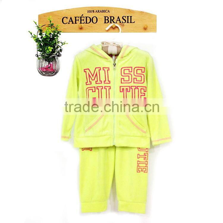 Winter soft children's Warm kids clothing set