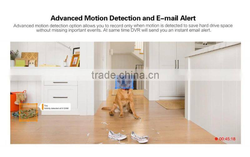 HD video surveillance 900tvl IR CUT Outdoor Waterproof Security Camera System 8Channel CCTV 960H DVR system DVR kit