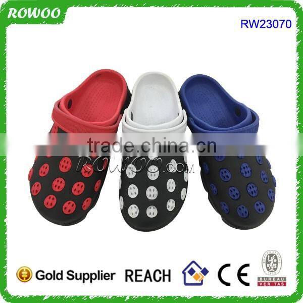 wholesale cheap breathable colorful flower decorated women eva clogs garden shoes