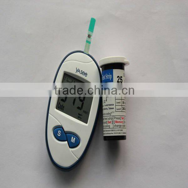 FDA approved blood glucose meter home and hospital use no code blood glucose meter Yasee