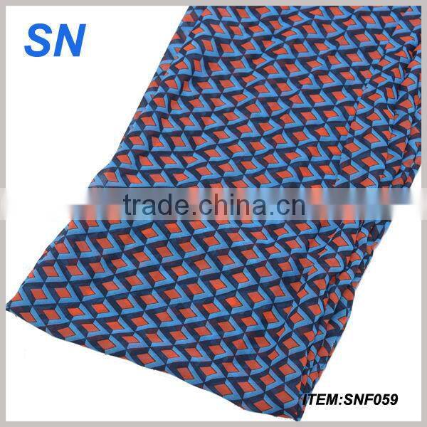 lastest spring fashion grid infinity scarf
