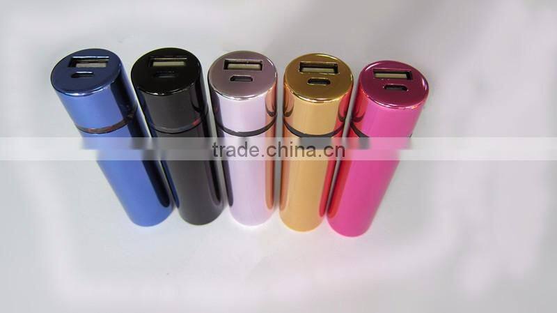 lovely portable mini mobile power bank Low Price Dazzle colour series 2600mah power bank