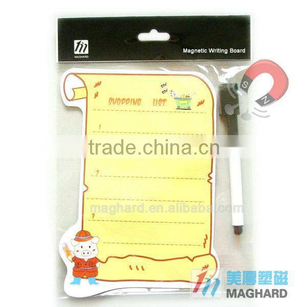 decorative magnetic Message Writing Board with eraser marks pen