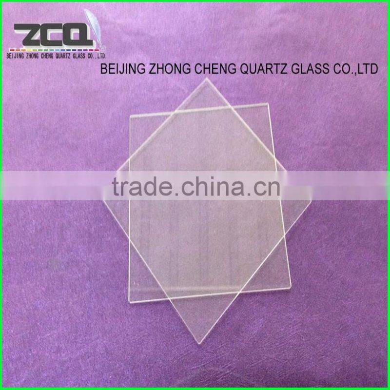 High Precision Square Thin Wall Quartz Glass Window