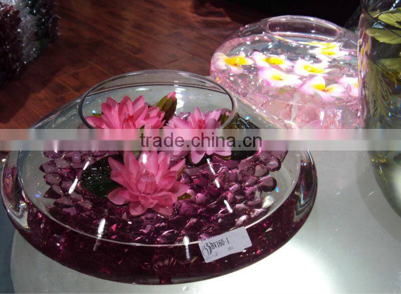 Big Glass fish flower vase tank bowl