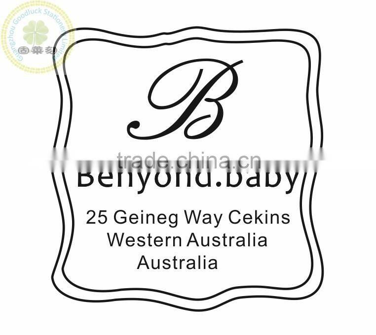 Hot sale rectangular monogram flash pre inking stamps