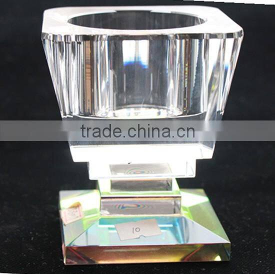 2014 New Products Crystal Sugar Bowl With Lid Table Decoration