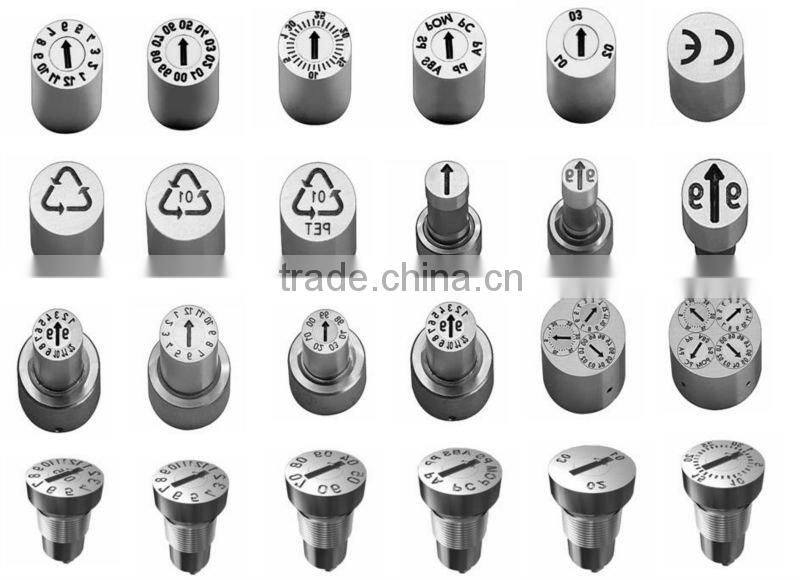 Date indicator for injector mould