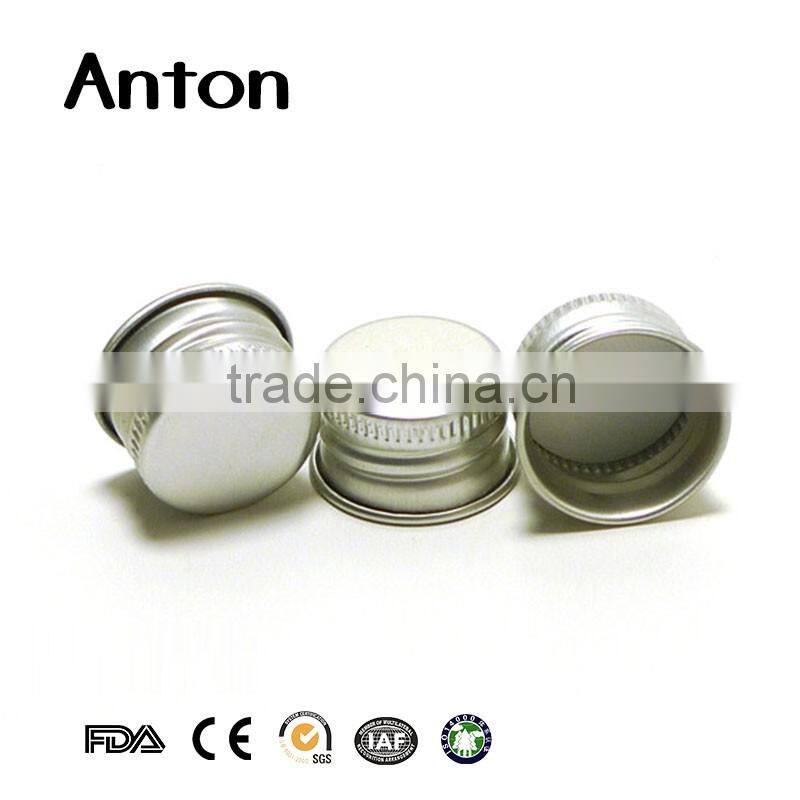 38mm tall Silver aluminium lids for cream jar